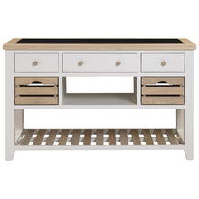 Chester Classic Cream Large Kitchen Island with Black Granite Top