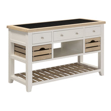 Chester Classic Cream Large Kitchen Island with Black Granite Top