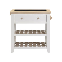 Chester Classic Cream Small Kitchen Island with Black Granite Top