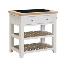 Chester Classic Cream Small Kitchen Island with Black Granite Top