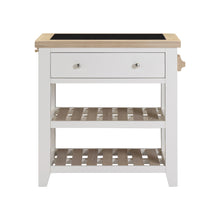 Chester Classic Cream Small Kitchen Island with Black Granite Top