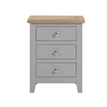 Marlborough Dove Grey 3 Drawer Bedside Table