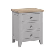 Marlborough Dove Grey 3 Drawer Bedside Table