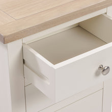 Marlborough Natural Linen 3 Drawer Bedside Table