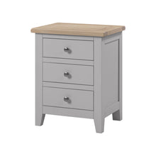 Marlborough Dove Grey 3 Drawer Bedside Table