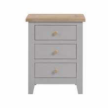 Marlborough Dove Grey 3 Drawer Bedside Table