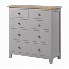 Marlborough Dove Grey 5 Drawer Chest