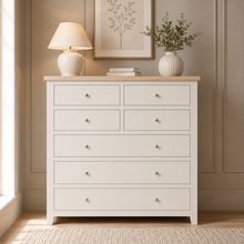 Marlborough Natural Linen 7 Drawer Chest