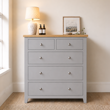 Marlborough Dove Grey 5 Drawer Chest