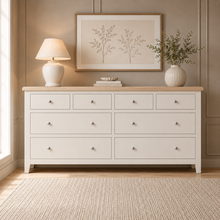 Marlborough Natural Linen 8 Drawer Chest