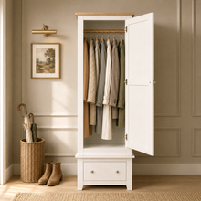 Marlborough Natural Linen Single Wardrobe