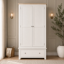 Marlborough Natural Linen Double Wardrobe