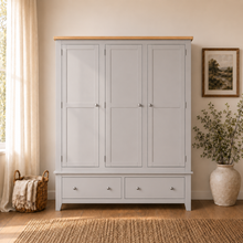 Marlborough Dove Grey Triple Wardrobe