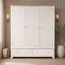 Marlborough Natural Linen Triple Wardrobe