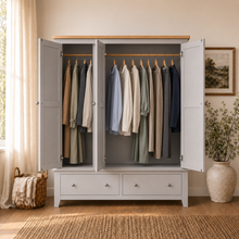 Marlborough Dove Grey Triple Wardrobe