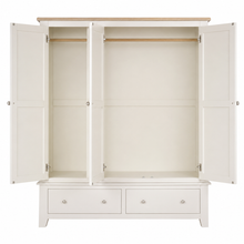 Marlborough Natural Linen Triple Wardrobe