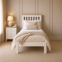 Marlborough Natural Linen Single Bed