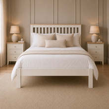 Marlborough Natural Linen Double Bed