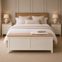 Marlborough Natural Linen Wide Blanket Box