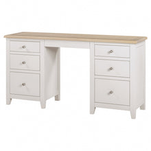 Marlborough Natural Linen Double Pedestal Dressing Table