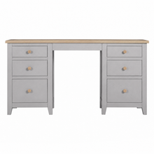 Marlborough Dove Grey Double Pedestal Dressing Table