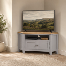 Marlborough Dove Grey Corner TV Stand