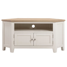 Marlborough Natural Linen Corner TV Stand