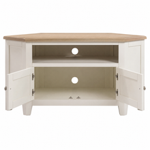 Marlborough Natural Linen Corner TV Stand