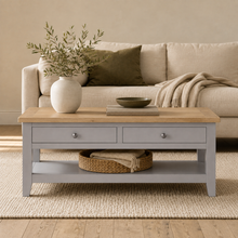 Marlborough Dove Grey Coffee Table with Drawers