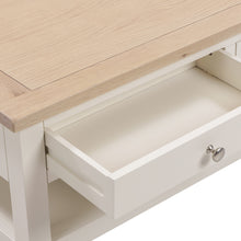 Marlborough Natural Linen Coffee Table with Drawers