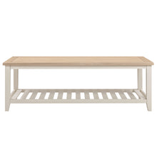 Marlborough Natural Linen Large Slatted Coffee Table