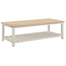 Marlborough Natural Linen Large Slatted Coffee Table