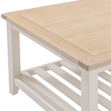 Marlborough Natural Linen Large Slatted Coffee Table
