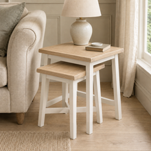 Marlborough Natural Linen Nest of Tables