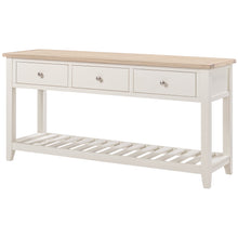 Marlborough Natural Linen Large Console Table