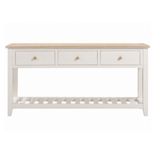 Marlborough Natural Linen Large Console Table