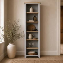 Marlborough Dove Grey Tall Slim Bookcase