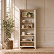 Marlborough Natural Linen Large Bookcase