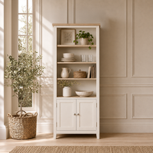 Marlborough Natural Linen Alcove Display Cabinet