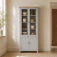 Marlborough Dove Grey Glass Display Cabinet