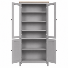 Marlborough Dove Grey Glass Display Cabinet