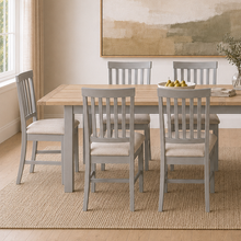 Marlborough Dove Grey 6-10 Seater Extending Dining Table