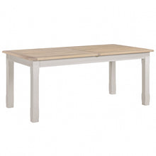 Marlborough Natural Linen 6-10 Seater Extending Dining Table