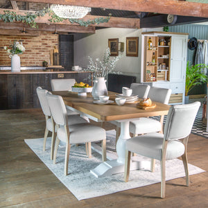 Clover Painted Extending Dining Table (1.6 m-2.1 m)