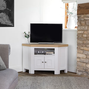 Clover Painted Corner TV Unit