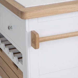 Clover Painted Small Kitchen Island