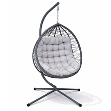 Cairns Deluxe Rope Hanging Egg Chair | Grey