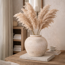 Large Antique Limestone Ceramic Vase