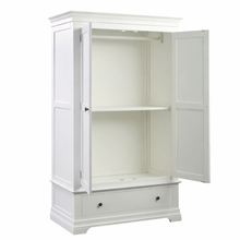 Chantilly Warm White Gents Single Shelf Wardrobe