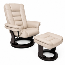 Charlton Swivel Recliner & Footstool | Beige